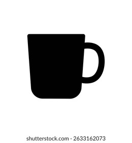 Mug with Bold Handle and Smooth Fill - Elegant Coffee Cup Design