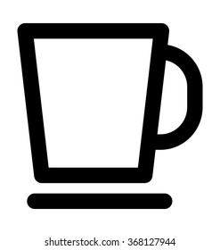 Mug Bold Line Vector Icon