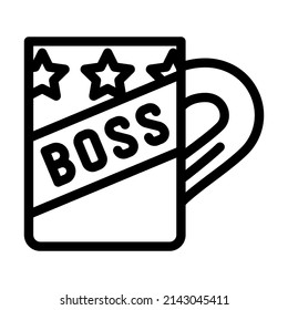 Mog Chef Linie Symbol Vektor. Mog-Chef-Schild. isoliertes Kontursymbol