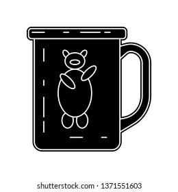 mug for camping icon. Element of Camping for mobile concept and web apps icon. Glyph, flat icon for website design and development, app development