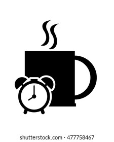 mug and clock icon