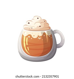 Mug con un cóctel de café.