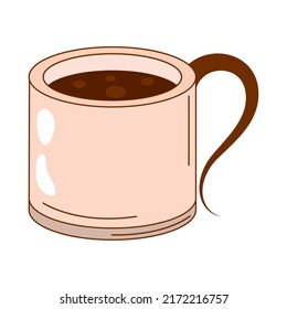 mug of coffee icon isolated