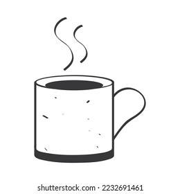 mug of coffee icon isolated