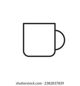 Mug, coffee mug. Simple vector icon.