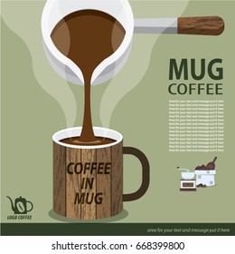 mug coffee vector illustration