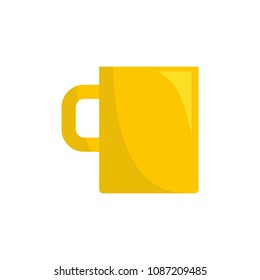 Mug con. Flat illustration of mug vector icon for web