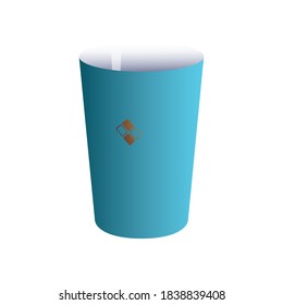 mug cup with business brand vector illustartion design