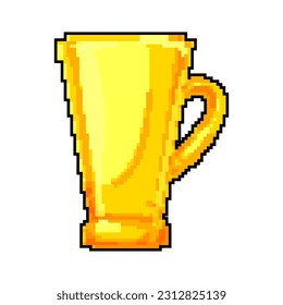 mug cup ceramic game pixel art retro vector. bit mug cup ceramic. old vintage illustration