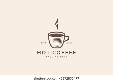 Mug Cup Coffee Logo Vintage Concept Business Restaurant Food Beverage 