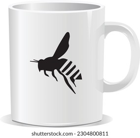 mug cup cofffee cup design vector art eps