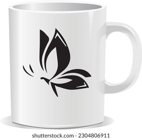 mug cup cofffee cup design vector art eps