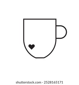 mug cup line style icon