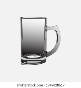 Montaje y textura de la copa larga de la taza