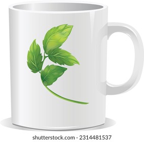 mug design art coffee cup design eps 