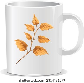 mug design art coffee cup design eps 