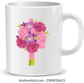mug design coffe cup art vector eps 