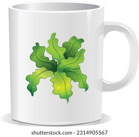 BOMBA DISEÑO VECTOR ART COFFEE CUP EPS