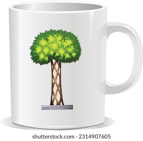 MUG DESIGN  VECTOR ART COFFEE CUP DESIGN EPS