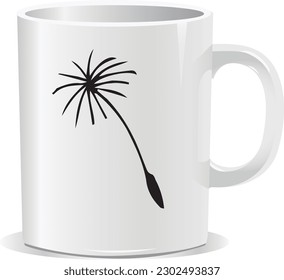 Mug design vector art eps coffe cap 