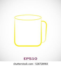 mug drink, icon, vector illustration, eps10