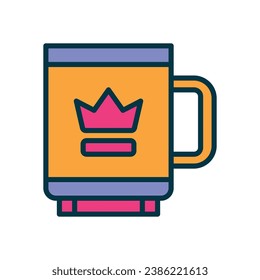 mug filled color icon. vector icon for your website, mobile, presentation, and logo design.