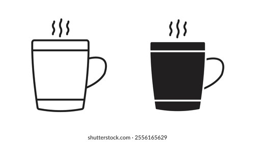 Mug Filled flat icons set for apps and web ui designs.