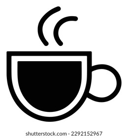 Mug flaches Symbol einzeln auf weißem Hintergrund