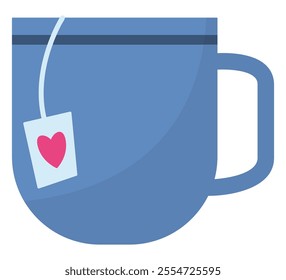 Mug flat vector icon isolated on white background.