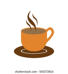 mug with hot beverage icon image 