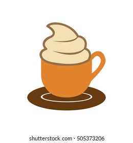 mug with hot beverage icon image 