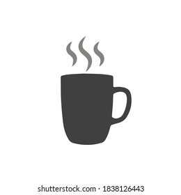 Mug Of Hot Drink Flat Icon. Isolated Vector.