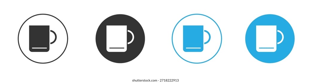 Mug icon for app and web design. Simple element illustration.