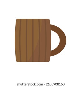 Mug icon. Color silhouette. Side view. Vector simple flat graphic illustration. Isolated object on a white background. Isolate.