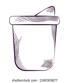 mug icon design over white