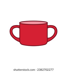 mug icon elegant illustration art 