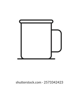 Mug icon Flat fill set collection