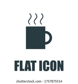 Mug icon. Flat illustration isolated vector sign symbol