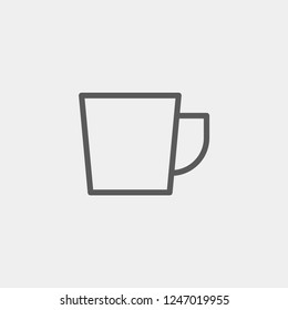 Mug icon isolated on background. Cup symbol modern, simple, vector, icon for website design, mobile app, ui. Vector Illustration
