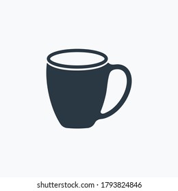 Mug icon isolated on clean background. Mug icon concept drawing icon in modern style. Vector illustration for your web mobile logo app UI design.