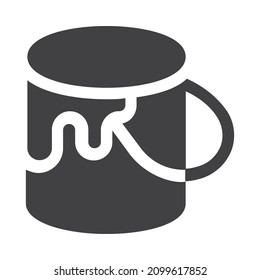 mug icon isolated on a white background