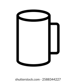  Mug icon isolated on white background. Cup symbol modern, simple, vector, icon for website design, mobile app, ui. Vector Illustration