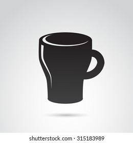 Mug icon isolated on white background. Vector art.