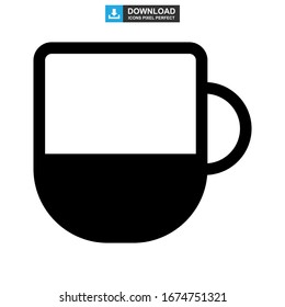 mug icon or logo isolated sign symbol vector illustration - high quality black style vector icons
