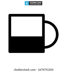 mug icon or logo isolated sign symbol vector illustration - high quality black style vector icons
