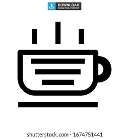 mug icon or logo isolated sign symbol vector illustration - high quality black style vector icons
