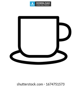 mug icon or logo isolated sign symbol vector illustration - high quality black style vector icons
