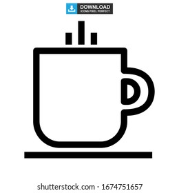 mug icon or logo isolated sign symbol vector illustration - high quality black style vector icons

