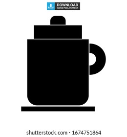 mug icon or logo isolated sign symbol vector illustration - high quality black style vector icons
