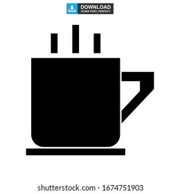 mug icon or logo isolated sign symbol vector illustration - high quality black style vector icons
